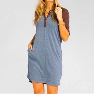 NWT PrAna Cozy Up Henley Dress Small
